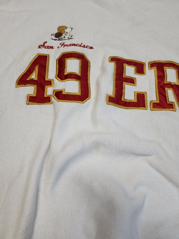 1980-е винтажная толстовка Snoopy футбол San Francisco 49ers размер M унисекс - Изображение 2 из 4