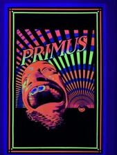Vintage PRIMUS Sucks 1996 Blacklight 23”x35” Flocked Rock Poster Scorpio