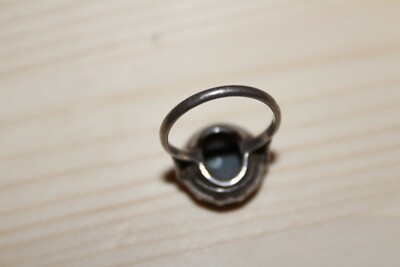 Bague Art Déco En Argent Et Marcassites - Taille 56 - Occasion, Belle Pièce Vintage