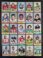 1974 Topps Football Set Break 25 Cards