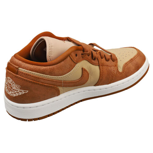 Nike Air Jordan 1 Low Se Womens Casual Trainers in Brown Coffee - 4 UK - Picture 2 of 8