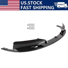 Front Bumper Lip Splitter Gloss Black For 2012-2018 BMW F30 3 Series M Sport