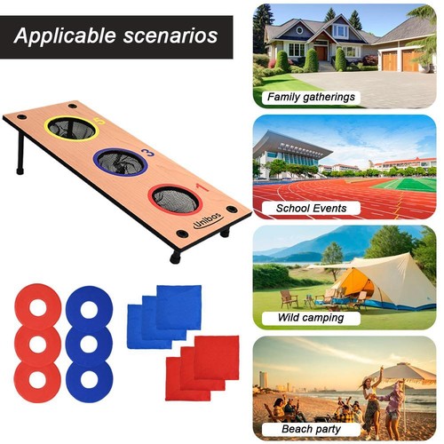 Kids 2-In-1 Bean Bag Washer Toss Game Set Family Garden Fun - Picture 7 of 7
