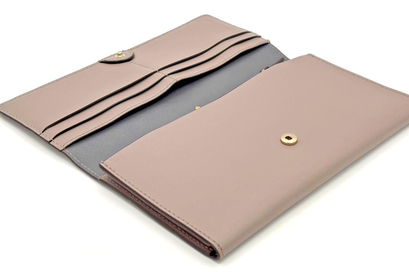 Kate Spade New York Bifold Full Size Wallet Taupe Putnam Pim Multi Pocketed