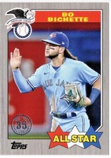 2022 Topps Series 2 1987 All-Star Black Bo Bichette Blue Jays 247/299