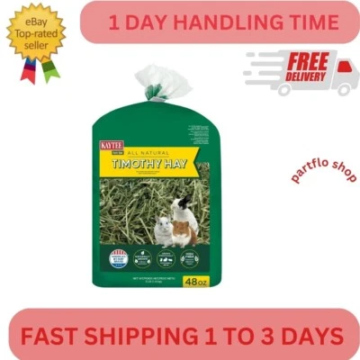 Kaytee Forti-Diet All Natural Timothy Hay , 48 ounce - Free & Fast Shipping