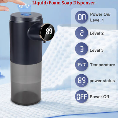 Automatic Foaming Soap Liquid Dispenser, Touchless Dispenser USB Rechargeable