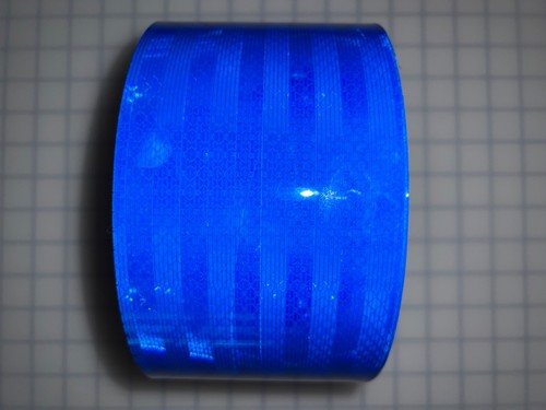 Cinta Reflectante Azul 4" 3M 3930 HIP Respaldo Aire Micro Prismático Scotchlite Seguridad - Imagen 10 de 10