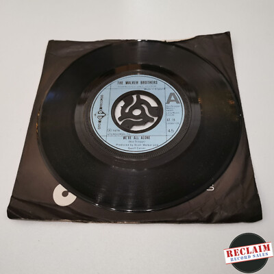 the walker brothers we're all alone 7'' vinyl record very good condition