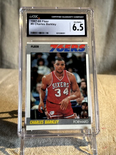 1987-88 Fleer - #9 Charles Barkley CGC 6.5 EX/NM+