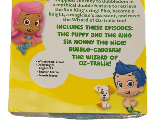 Nickelodeon Bubble Guppies Great Guppy DVD Gift Set The Puppy & The Ring New - Picture 10 of 11