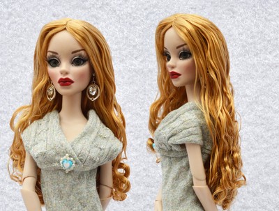 5-VW-16 Sherry 6-7/" Fashion Wig//Saran for Evangeline Ghastly//Ellowyne Wilde Doll