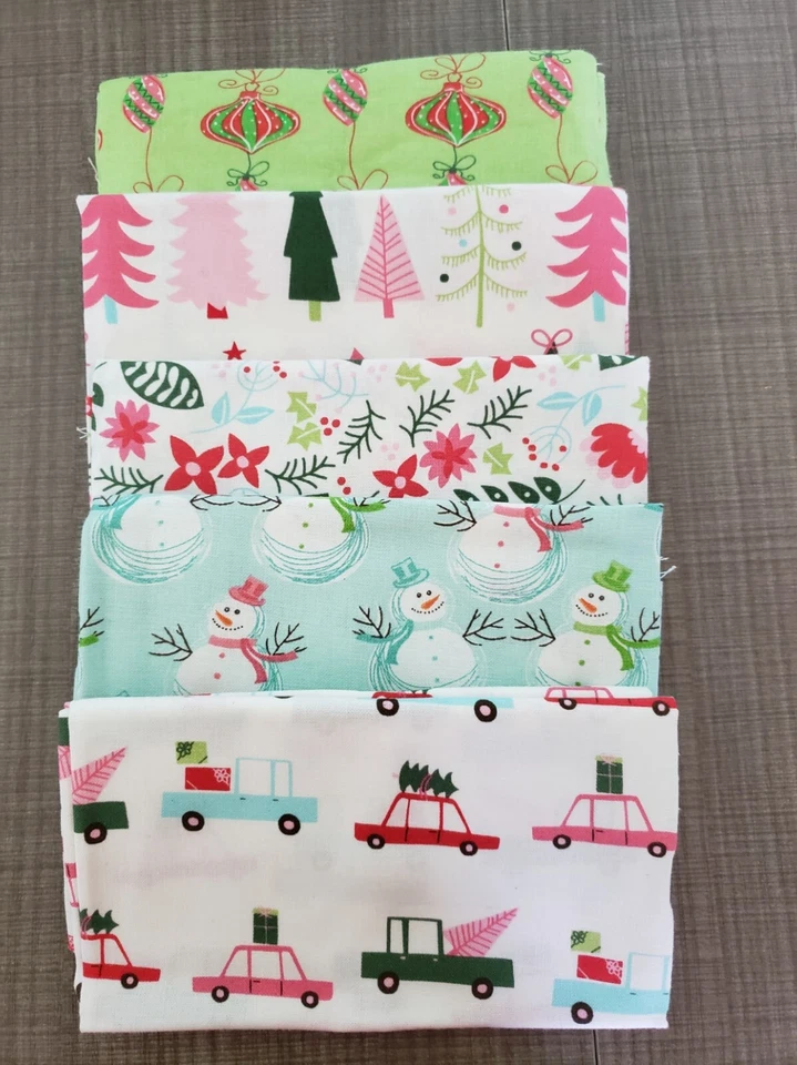 5pk Create It 18"x21" Fat Quarter Fabric Bundle, Holiday Road trip  Variety Pack - Image 4 of 4