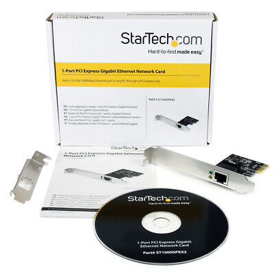 StarTech Netzwerkkarte RJ45 1Gbps ST1000SPEX2 PCIe Server NIC 