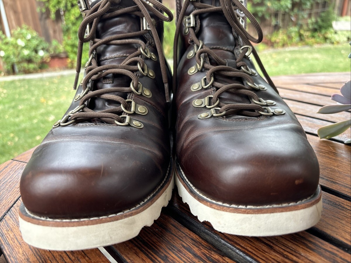 UGG Boots Capulin Men's 11.5 Brown Leather Lace Up Lined