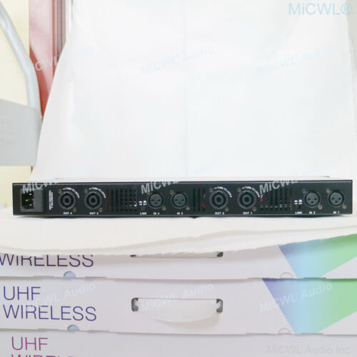 Amplificador de potencia digital de 4 canales 1U 5200 W PEAK 4 x 650 W AMP de salida alta potencia - Imagen 9 de 11