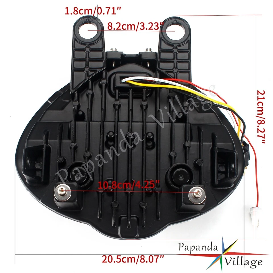 12V LED Projector Headlight w/DRL HI/LO For Kawasaki Vulcan 650S EN650 2015-21 - Image 2 of 4