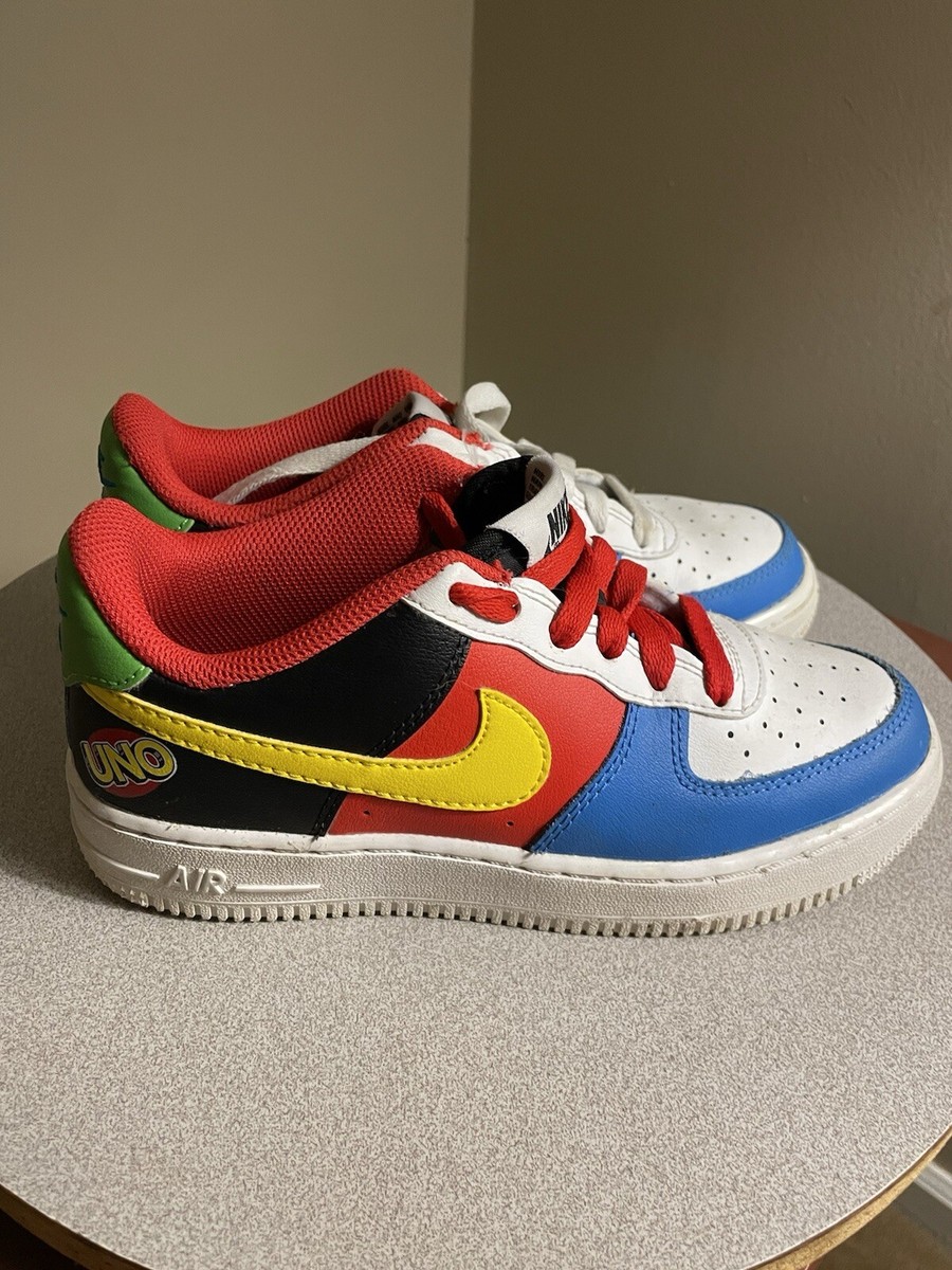Size 4Y Nike UNO x Air Force 1 Low 50th Anniversary White