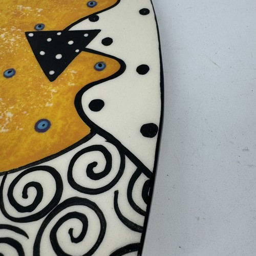Vintage Mcgovney Camarot Signed Studio Art Pottery - Abstract Footed Plate - Picture 5 of 11