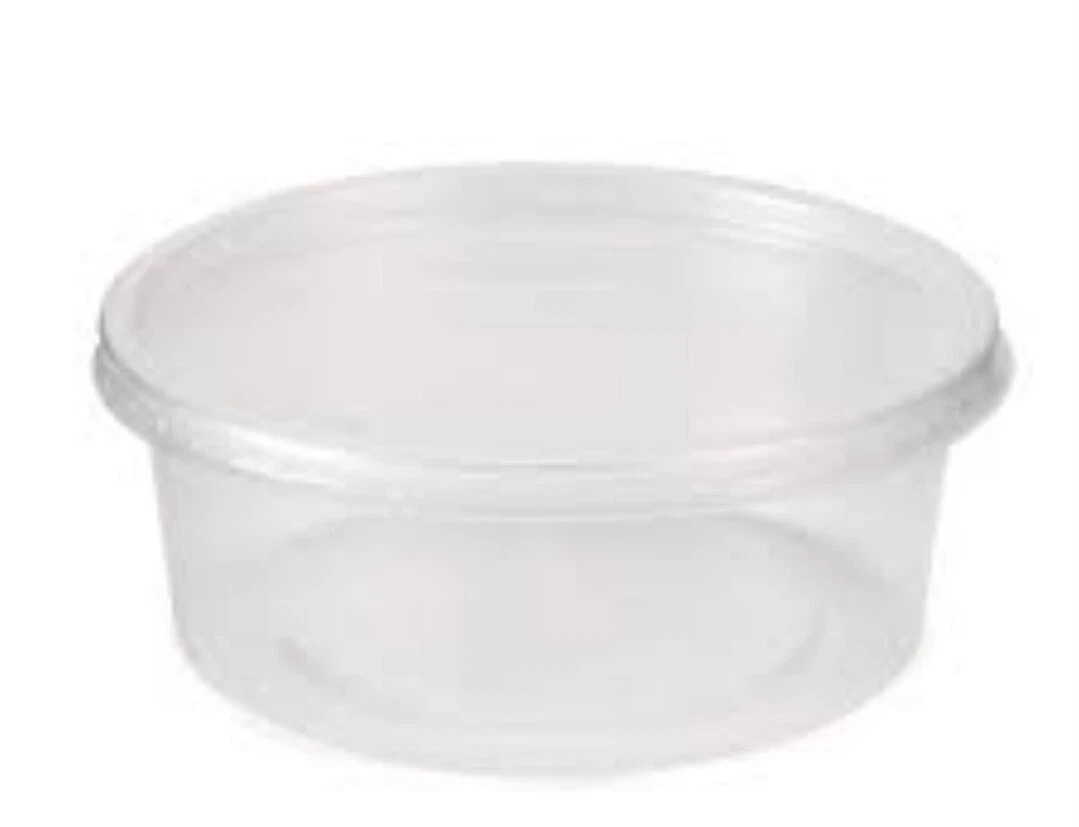 FOOD STORAGE CONTAINERS WITH LIDS MICROWAVE SAFE X250 TRANSPARENT 8OZ