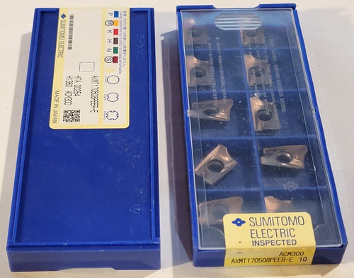 Sumitomo AXMT 123508PEER-G APC200 Carbide Inserts - 10 Pieces, New