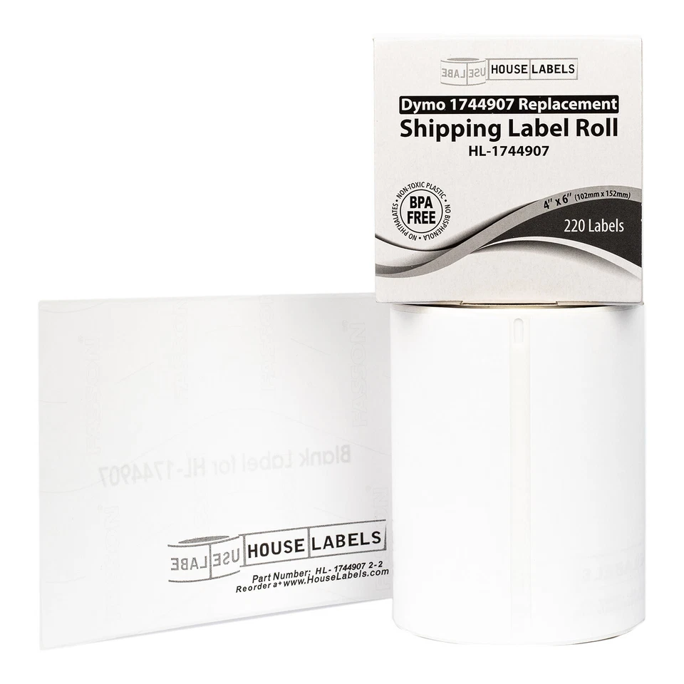 DYMO LW 1744907 4XL 4x6 (4"x6") Direct Thermal Labels - (10) Rolls of 220 - Image 2 of 4