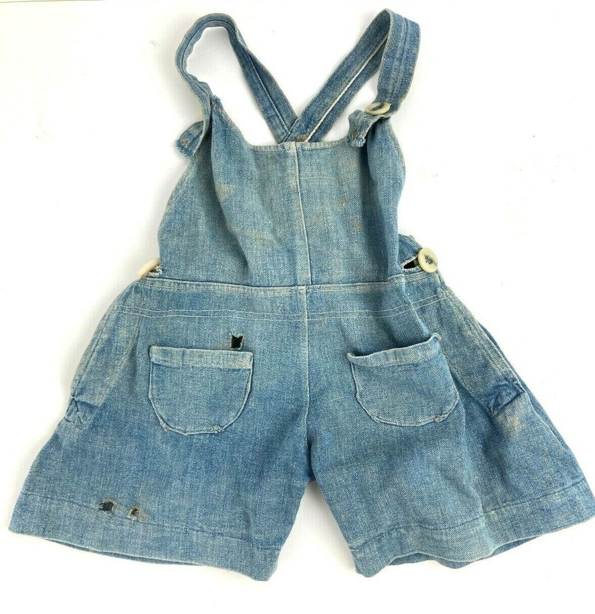 Max 80% OFF Vintage Selvedge Denim 30s-40s cheap Baby Jean Overalls Homemade