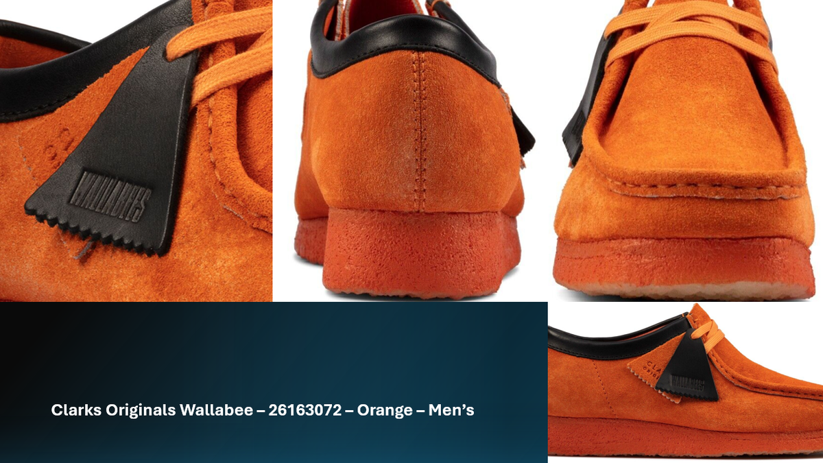 Clarks Originals オレンジ Amazon.com | Clarks Men's Two Color Wallabee Boots, Orange