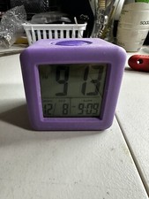 70909 Equity by La Crosse Soft Cube LCD Digital Alarm Clock - Open Box
