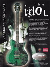 Pubblicità chitarra Vvc Cynthia Catania Washburn Idol WI 64 DL TGR 8x11