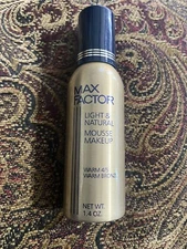 Max Factor Light & Natural Mousse Foundation Makeup Warm 4/5- Warm Bronze 1.4 oz