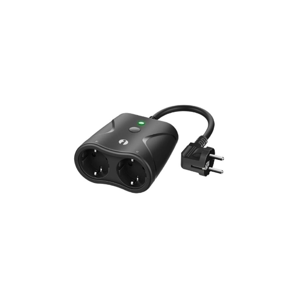 Doppia Presa Smart HeyPlugOUT Wi-Fi Esterno Misuratore Consumi IP44