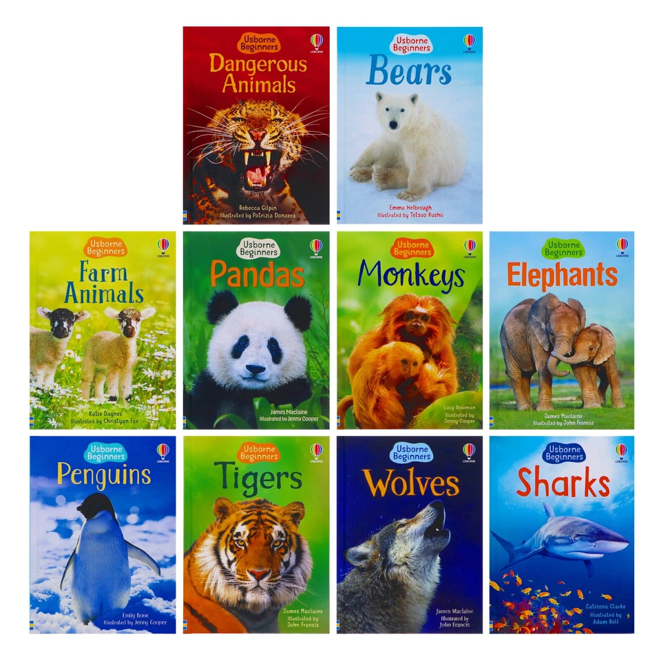 Usborne Beginners Animals Series 10 Books Collection Box Set - Ages 4+-Hardback - Image 2 of 4