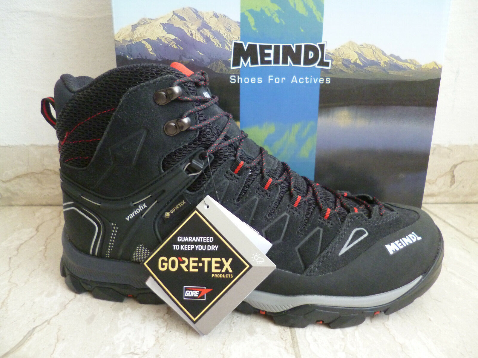vezel op tijd Hoe dan ook Meindl Athletic Shoes Hiking Shoes Hiking Boots Gore-Tex Leather Black NEW!  | eBay