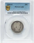 1896-S Barber Quarter PCGS G-6~Problem-Free Key Date!