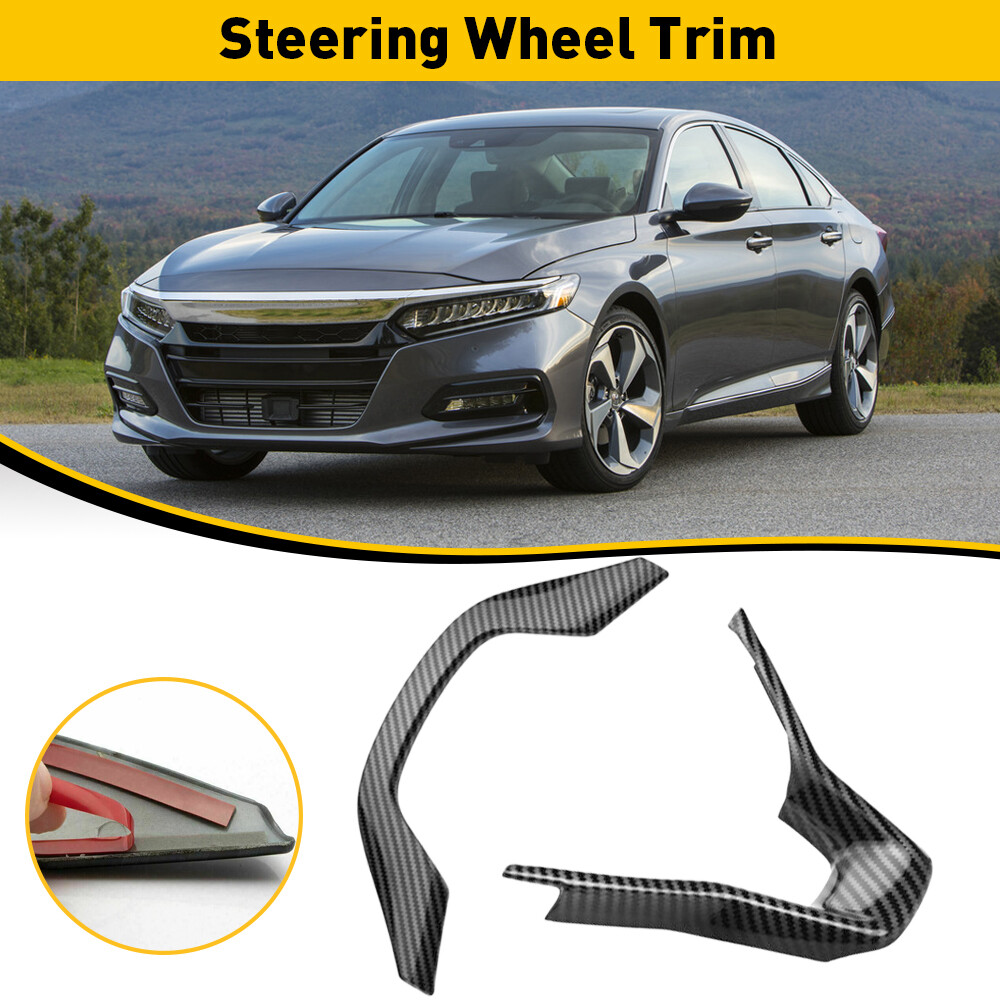 Upgrade Your 2018-2022 Honda Accord with Carbon Fiber Steering Wheel Frame Cover Trim Accessories