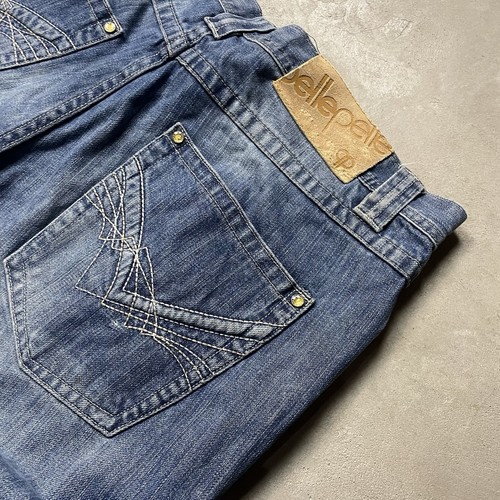 Vtg Y2K Pelle Pelle Jeans Wide Leg Baggy 90s Cyber Mall Goth Skater 38x34 33 - Picture 4 of 12