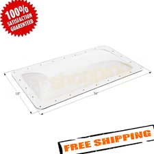 Icon 01848 34" x 18" Clear SL1430 RV Skylight