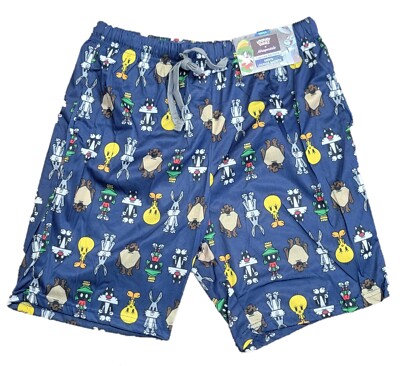 Aeropostale Looney Tunes Characters Men's Lounge Shorts Limited Edition,  Navy