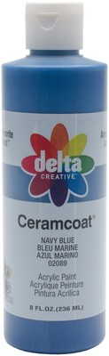 3er Pack Delta Ceramcoat Acrylfarbe 8oz - Marineblau Deckend 2800-2089