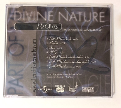 DIVINE NATURE: Promo CD for 'Part of Me' album.  Trinity Record/Hendrix Records