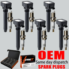 6X OEM Ignition Coil & Iridium Spark Plug For Chrysler Dodge Jeep Ram 3.6L UF648
