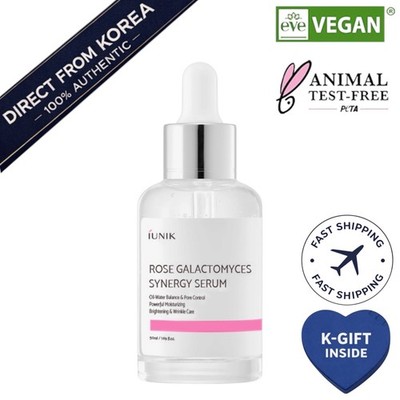 Iunik rose galactomyces synergy serum hydrating 50ml 1.69 fl oz K-Beauty