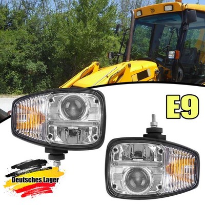 E9 Paar LED Scheinwerfer Tageslicht Für JCB 3CX Backhoe Loader /Volvo G900