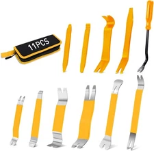 GOOACC 11PCS Trim Removal Tool Kit, Metal & Nylon Pry Tools Set for Car Door