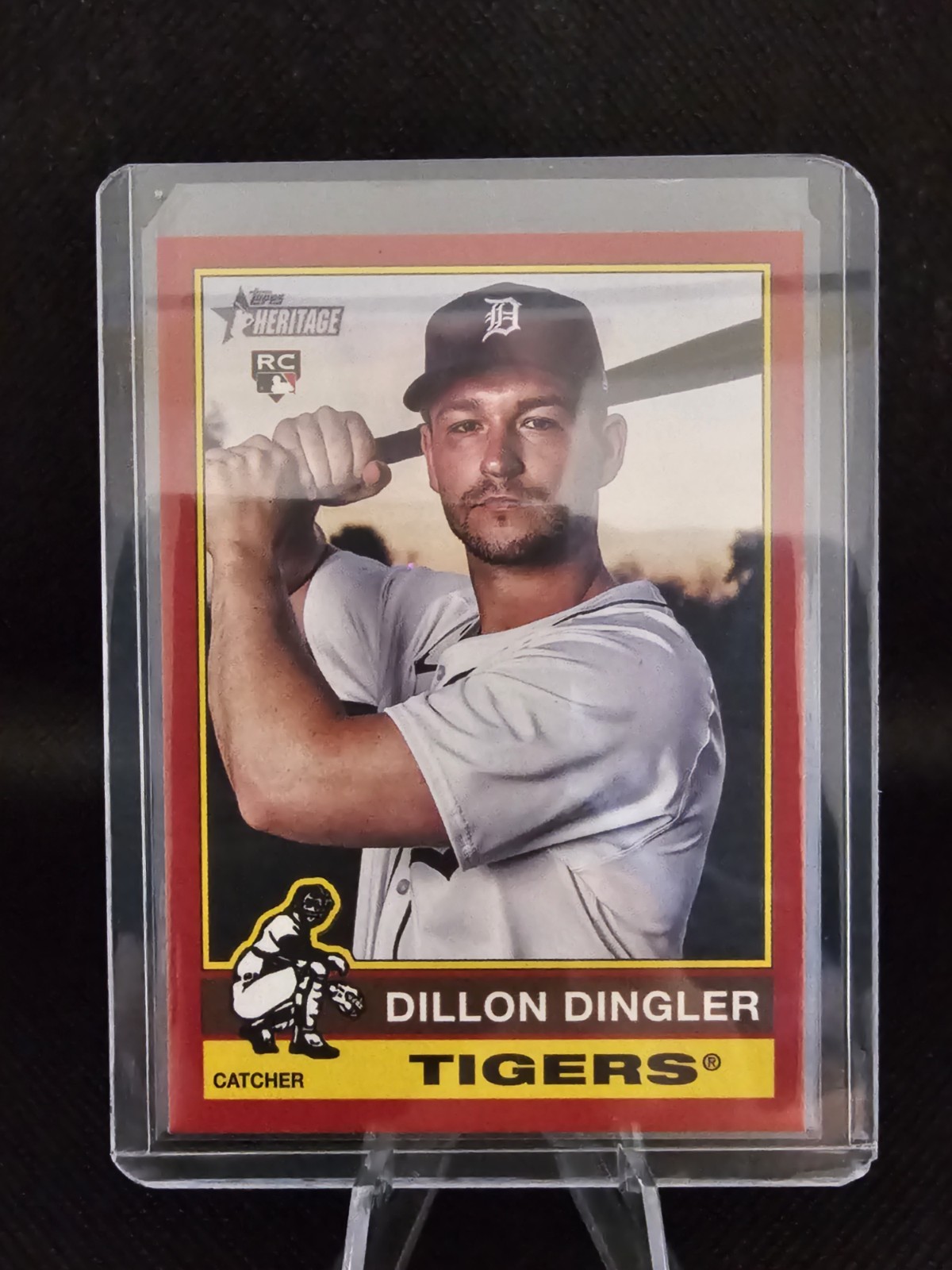 2025 Topps Heritage #130 Dillon Dingler RC Red Border