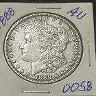 1888- P Morgan Silver Dollar AU