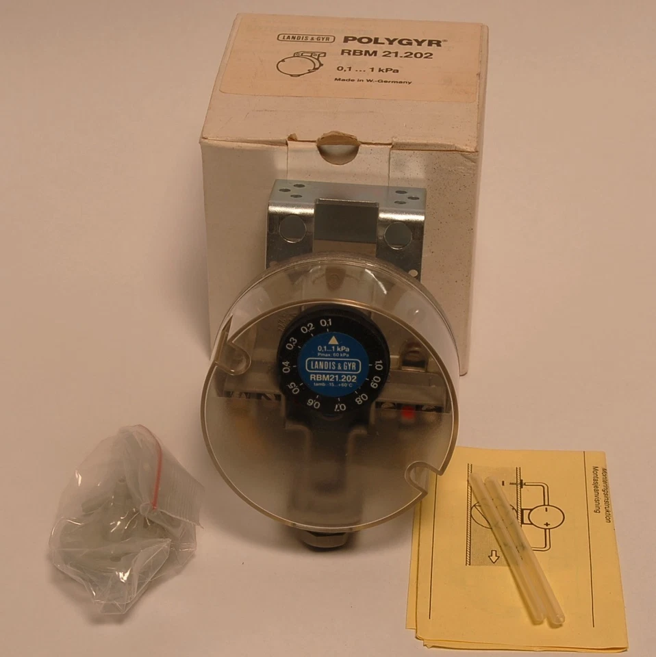Landis & Gyr RBM21.202 Differential Druck Schalter  Druckwächter 0,1 ....1 kPa