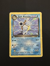 Dark Blastoise 20/82 1st Edition Team Rocket Rare Non-Holo Pokemon Card CREASED