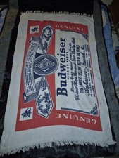 Vintage 70s Cannon Budweiser Beer Bottle Labe...